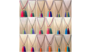 fashion necklace crystal beads tassels wholesale price free shipping